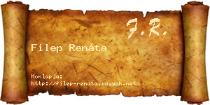 Filep Renáta névjegykártya