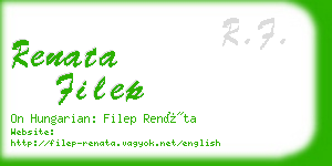 renata filep business card